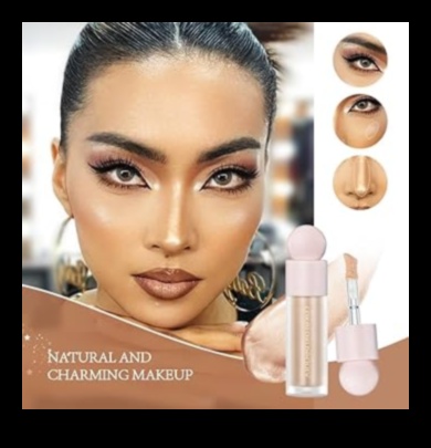 بريق متوهج: احصلي على لمسة نهائية مضيئة باستخدام هايلايتر ناعم وقابل للمزج