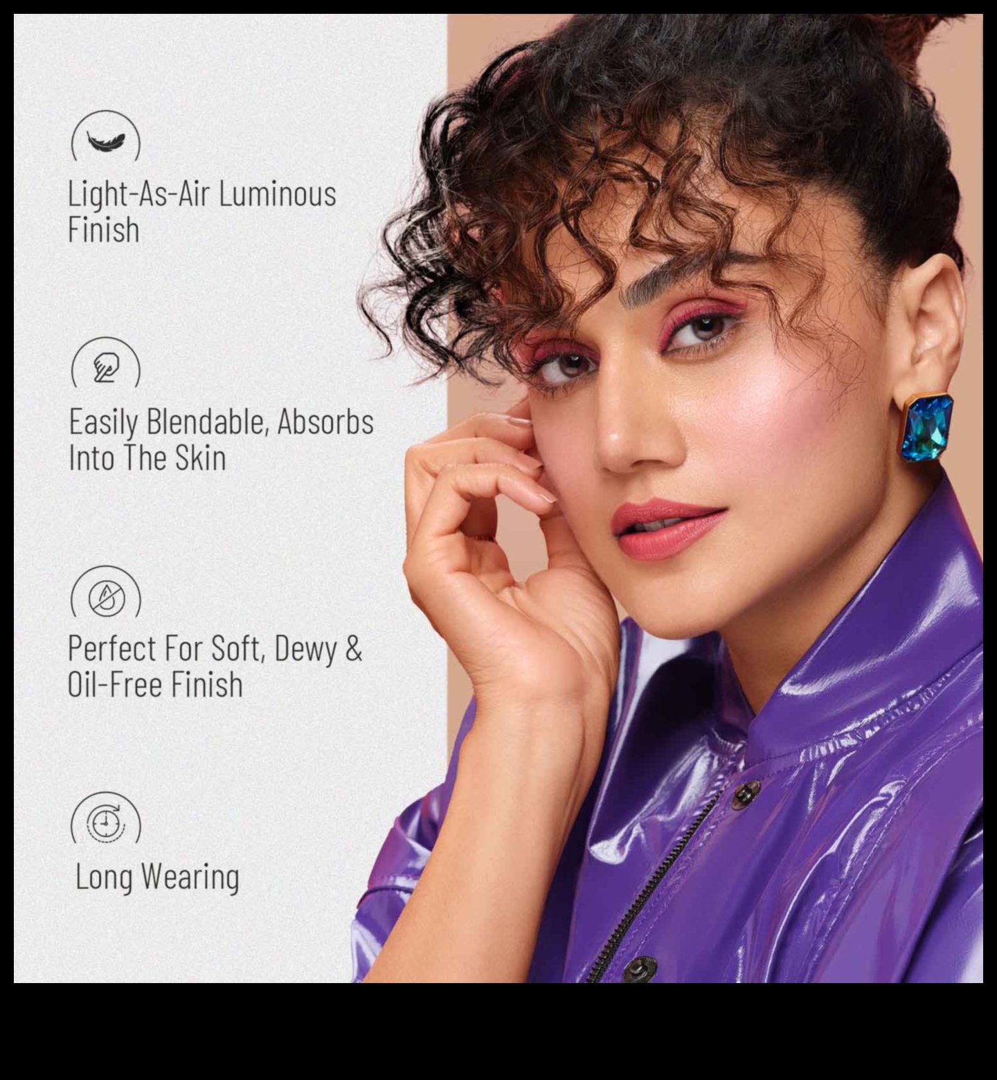 بريق متوهج: احصلي على لمسة نهائية مضيئة باستخدام هايلايتر ناعم وقابل للمزج