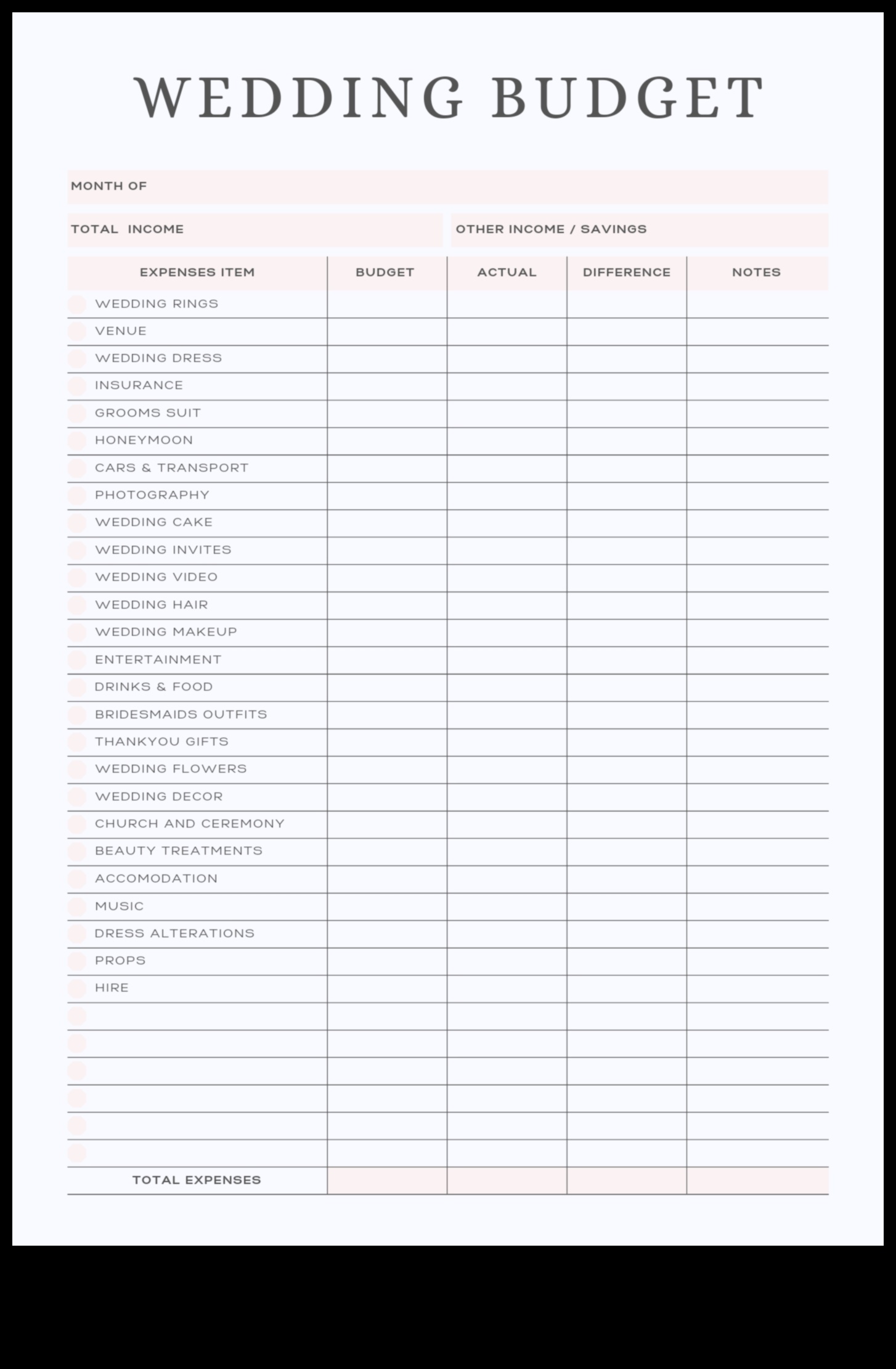 ما أفعله بأسعار معقولة: مخطط ميزانية حفل الزفاف الخاص بك