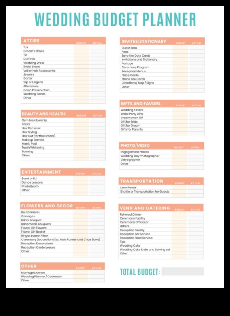 ما أفعله بأسعار معقولة: مخطط ميزانية حفل الزفاف الخاص بك