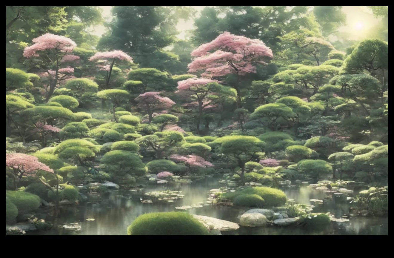 ضربات فرشاة الطبيعة: فن الحديقة اليابانية