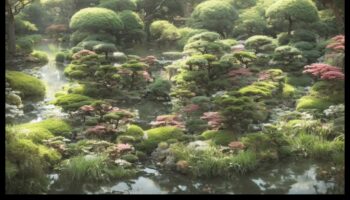 ضربات فرشاة الطبيعة: فن الحديقة اليابانية