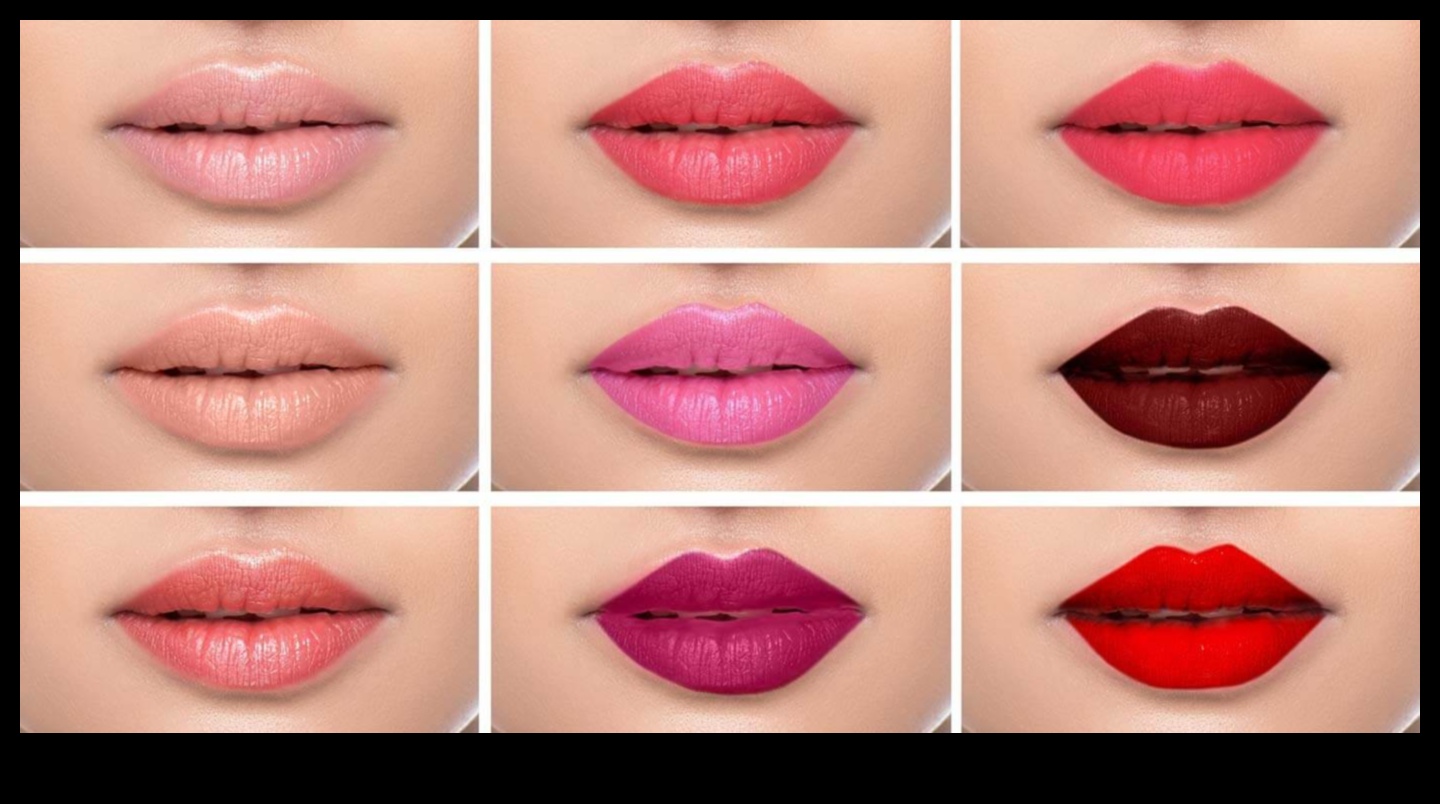 مجموعات ملونة: تجربة الأشكال الفريدة لأحمر الشفاه